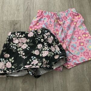 Sz 4 Girls Floral Shorts, Skorts, and Skirts!